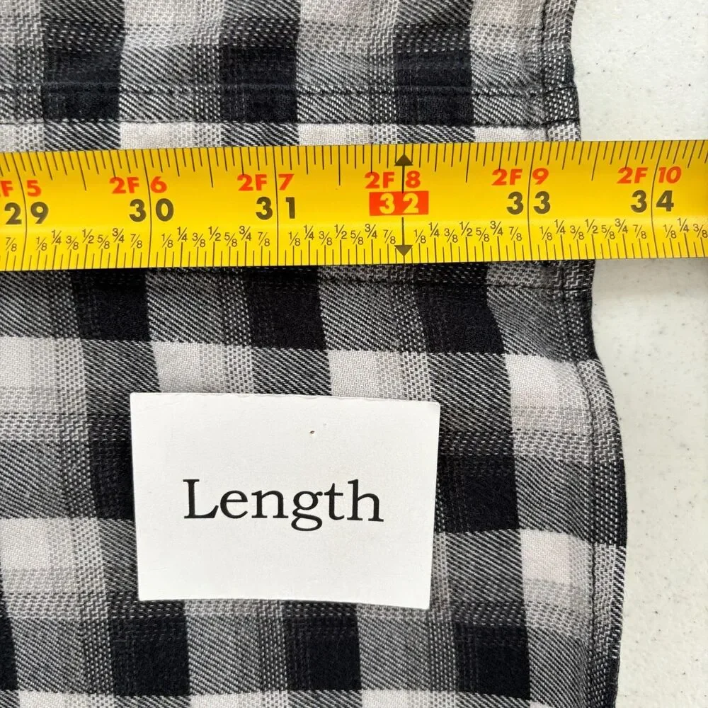 Carhartt Mens Plaid Button Up Shirt 3XT Relaxed Fit Gray Utility Workwear - Picture 8 of 8